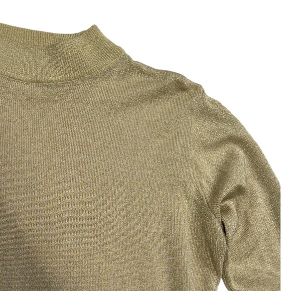 Baxter & Wells size Petite Large women’s gold / tan colored long sleeve shirt. - Picture 9 of 10